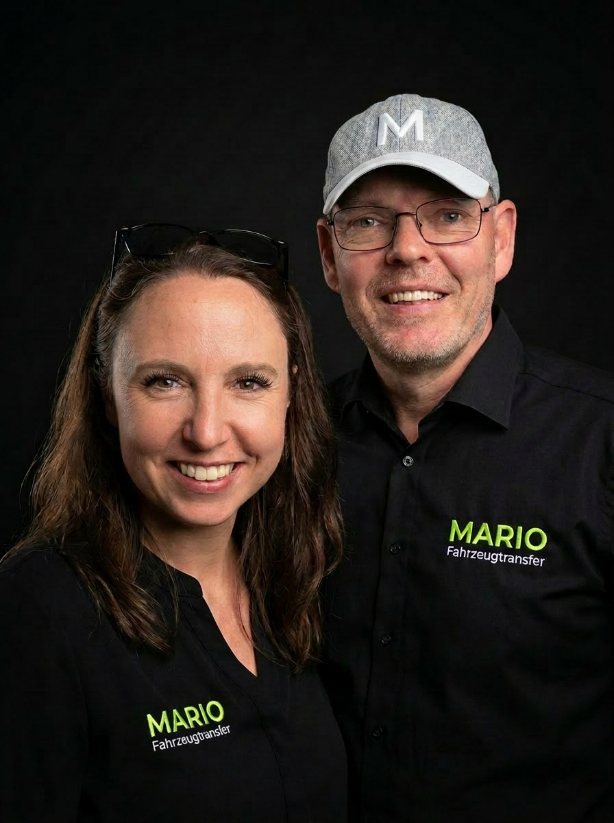 Mario Fürst und Nicola Pohl – Inhaber von MARIO Fahrzeugtransfer